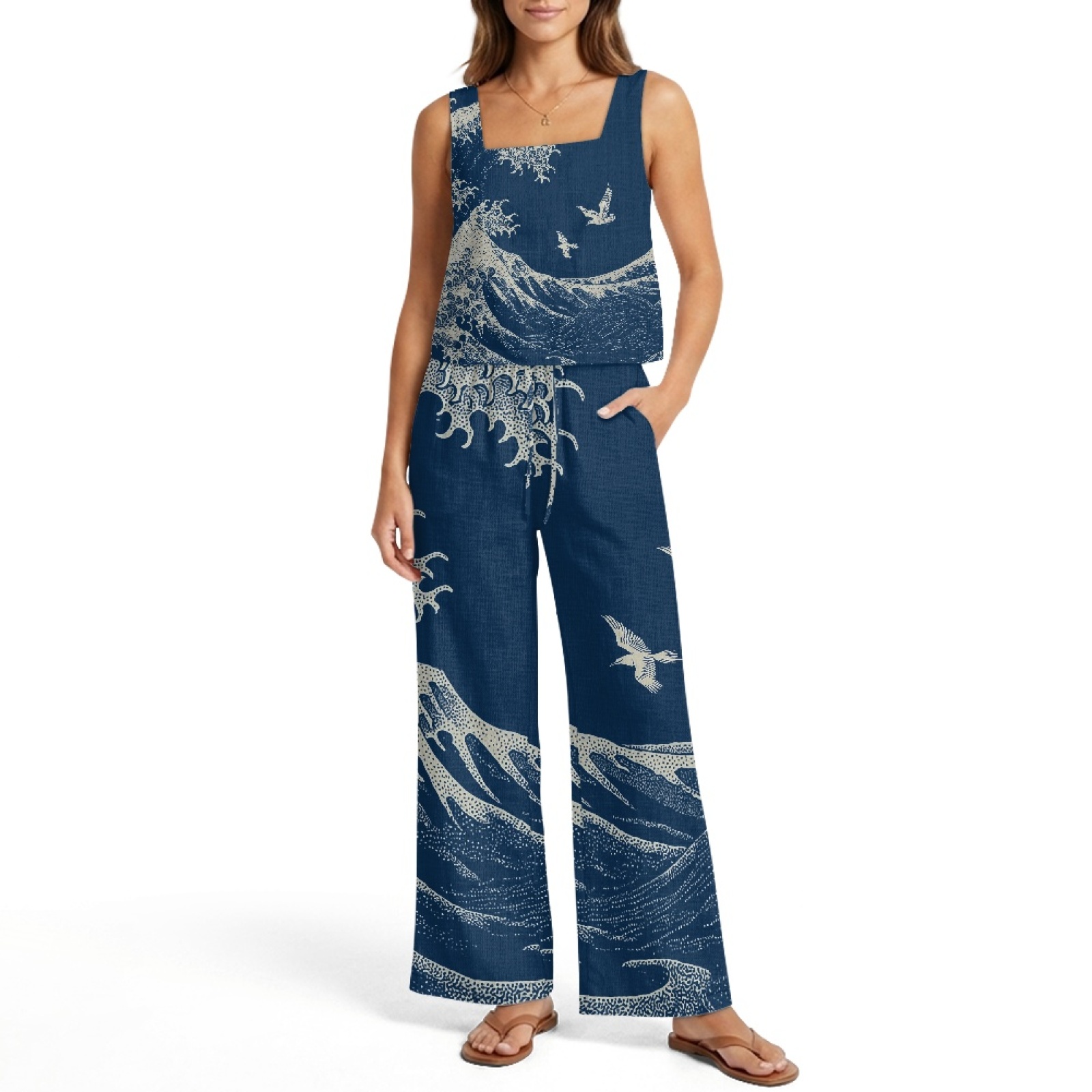 INSTANTARTS Women’s Linen Vest - огляд і ціна Linen Pant Wide