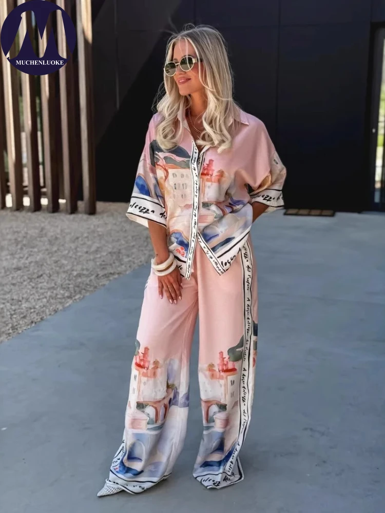 2 Pieces Set for Woman Summer  - огляд і ціна Linen Pant Wide