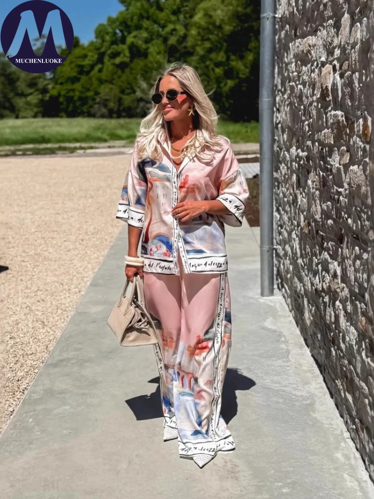2 Pieces Set for Woman Summer  - огляд і ціна Linen Pant Wide