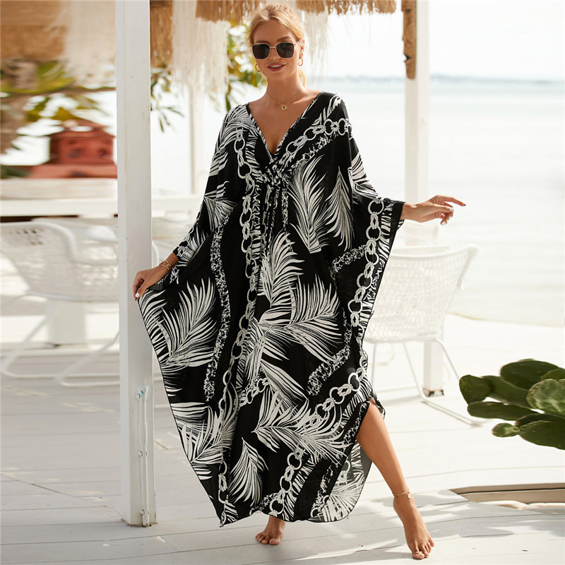 Women's Plus Size Animal Print - огляд і ціна Cover Up Kaftan