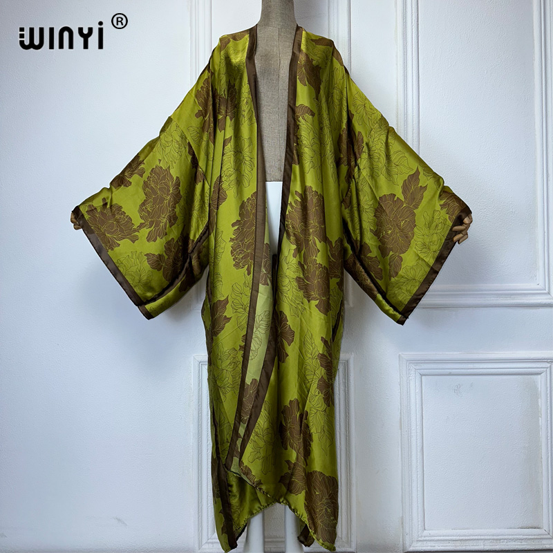 WINYI Africa boho print Kimono - огляд і ціна Cover Up Kaftan