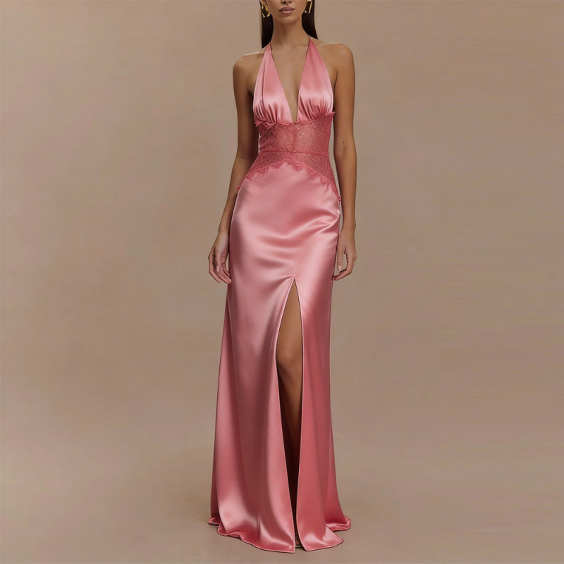 Sexy Backless Halter Maxi Dres - огляд і ціна Maxi Dress Halter