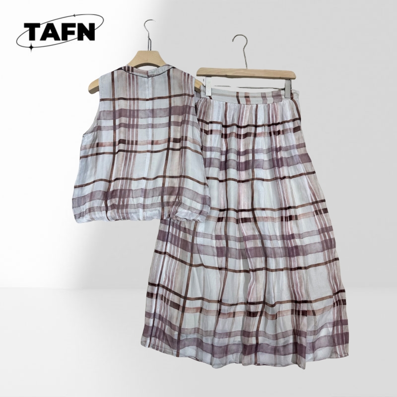Elegant Women Checkered Two Pi - огляд і ціна Midi Skirt Floral