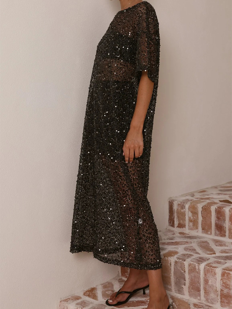 Female O-neck Loose Summer Lon - огляд і ціна Cover Up Kaftan