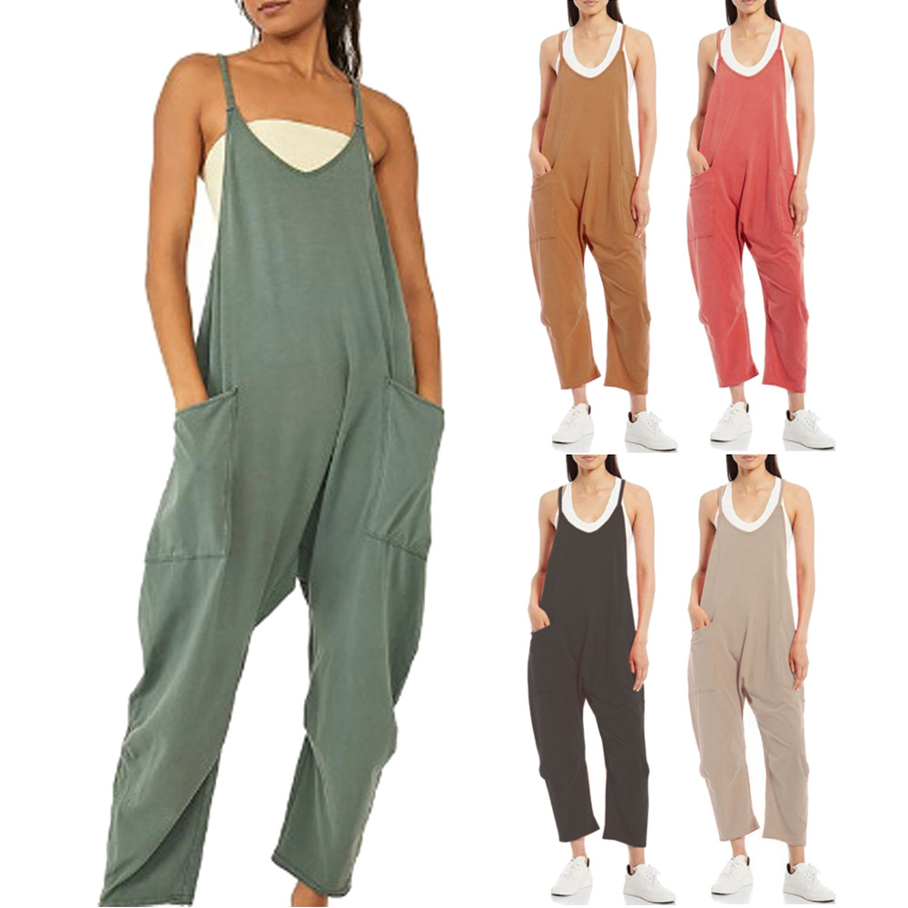 Loose Summer Jumpsuit Casual   - огляд і ціна Jumpsuit Linen Relaxed