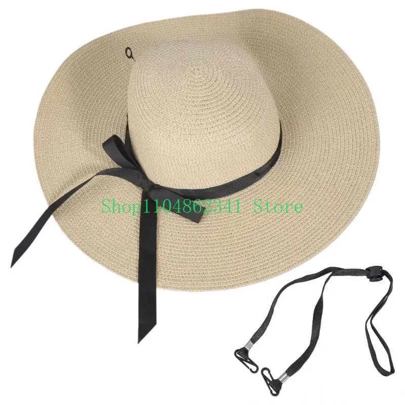 652F Elegant Floppy Straw Hat  - огляд і ціна Hat Floppy Wide